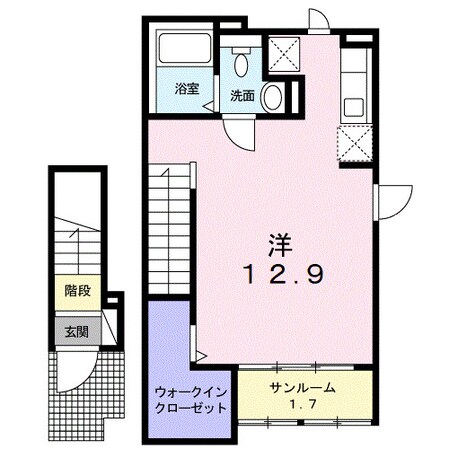 カーサプラシード　Ⅲの物件間取画像